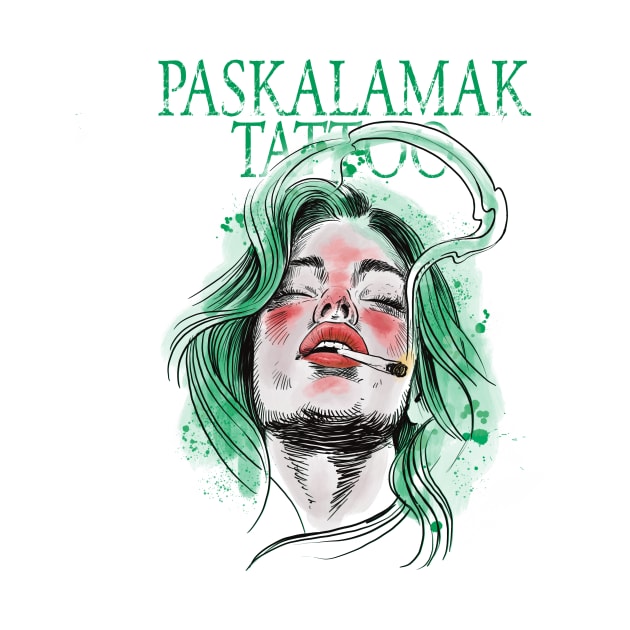 paskalamak tattoo in green again by Paskalamak