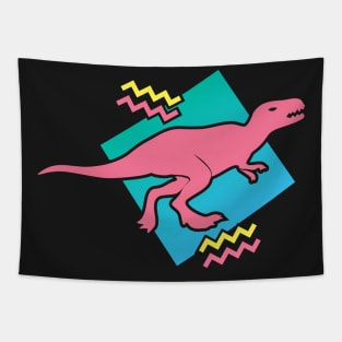 Retro 90s Aesthetic Vaporwave Dinosaur Tapestry