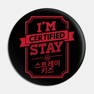 Certified STRAY KIDZ STAY Pin