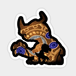 Greymon & Agumon Digi Set Silhouette Magnet