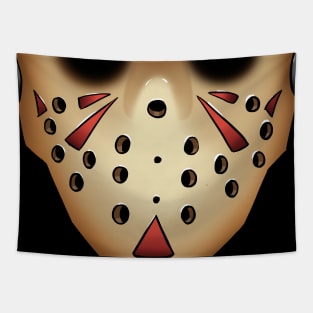 Friendly Ice Hockey Mask Tapestry