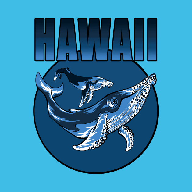 Hawaiian Humpbacks by inkninja