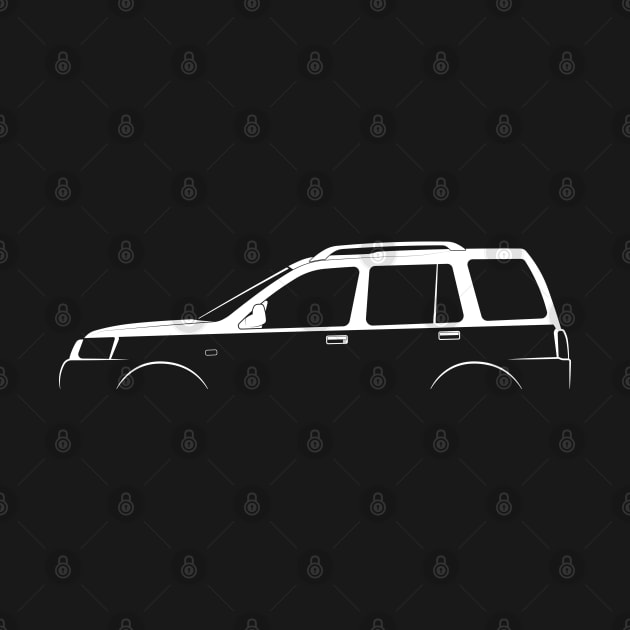 Land Rover Freelander 5-Door (1997) Silhouette by Car-Silhouettes