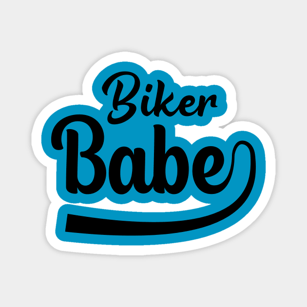 Biker Babe Magnet by TwoUpRidingCo