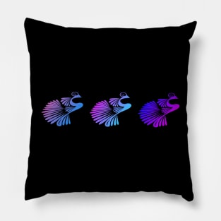 Colourful Abstract Pattern Birds Pillow