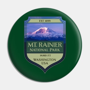 Mount Rainier National Park State of Washington Pin