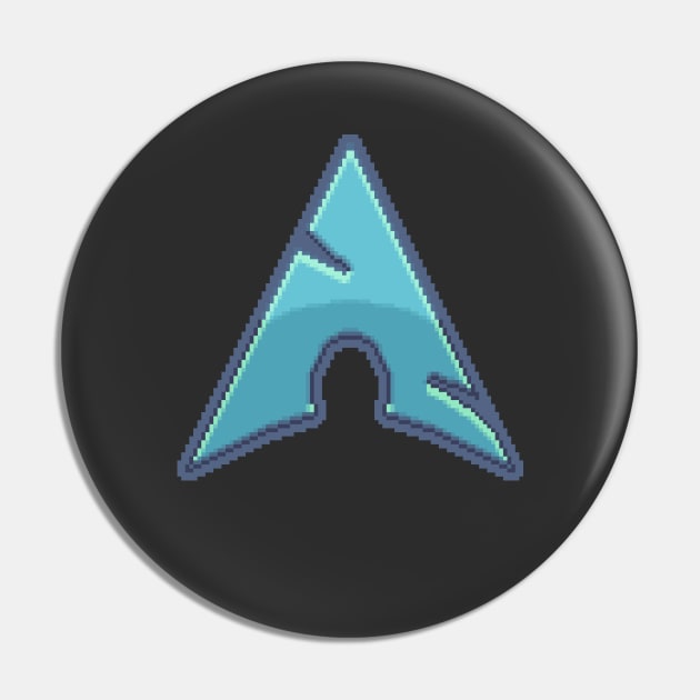 Arch Linux Pixel Art Pin by astrellonart