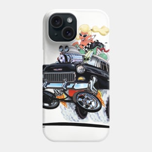 HIGH FIVE'n 1955 Chevy Black Phone Case