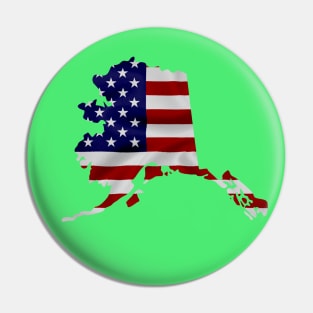 Proud To Be An Alaska American Pin