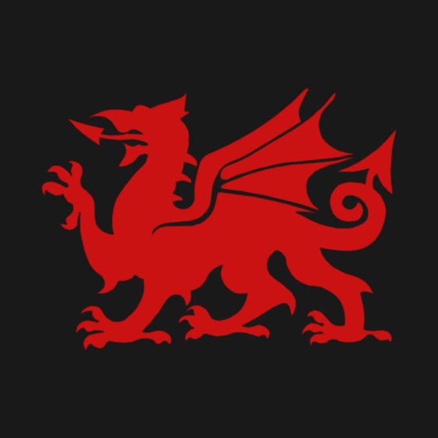 Red Welsh Dragon by Celtic Morrigan