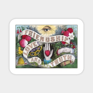 Victorian Friendship Love And Truth Magnet