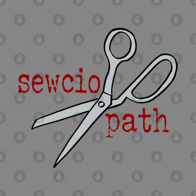 Sewciopath with Scissors by mcwolldesigns