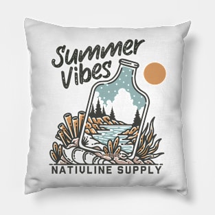 Sun-Kissed Serenity: Nature's Symphony Pillow