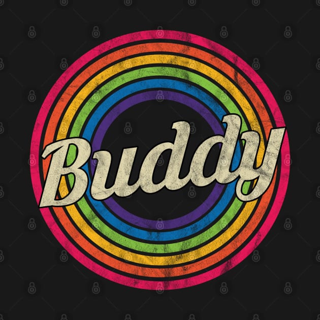 Buddy - Retro Rainbow Faded-Style by MaydenArt