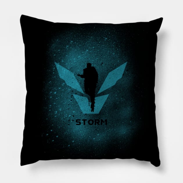 Storm anthem Pillow by serre7@hotmail.fr