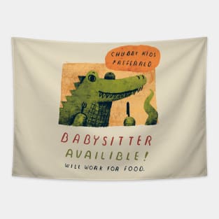 croc baby sitter Tapestry