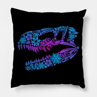 Dia De  Los Muertos Tyranosaurus Rex Pillow