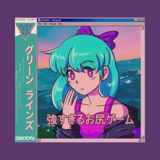 Vaporwave anime aesthetic retro vintage girl T-Shirt