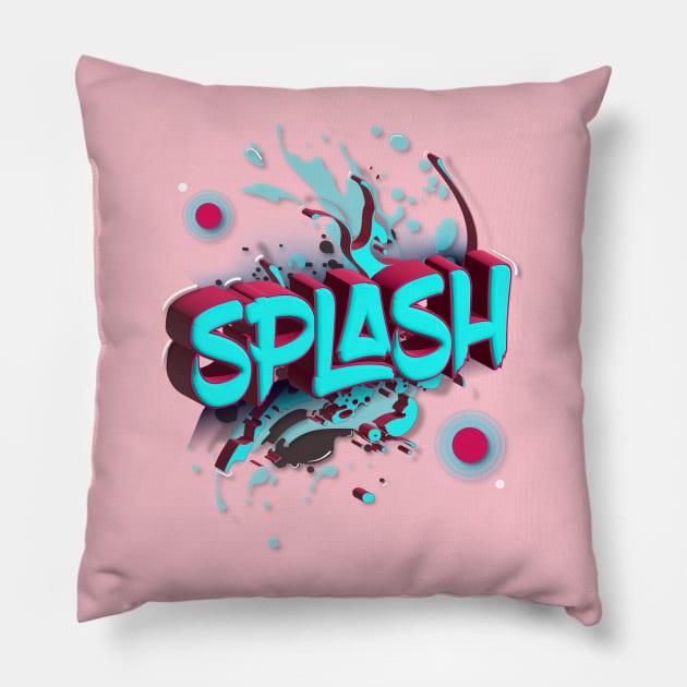 Splash Pillow by euiarts