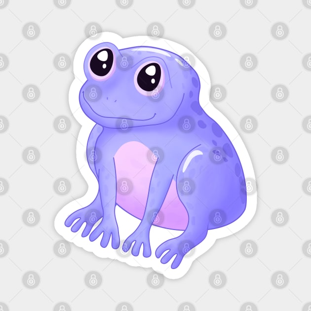 Purple Frog Magnet by Purrfect