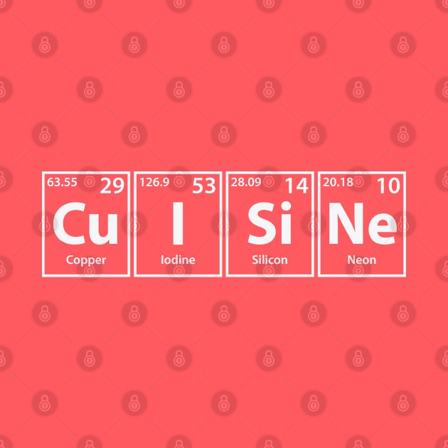 Cuisine (Cu-I-Si-Ne) Periodic Elements Spelling by cerebrands