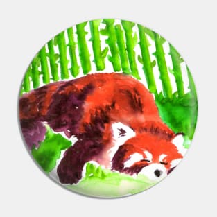 Sleeping Red Panda Pin