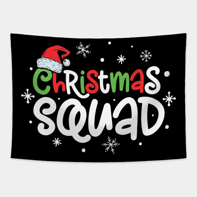 Merry Christmas Squad Tapestry by Soema