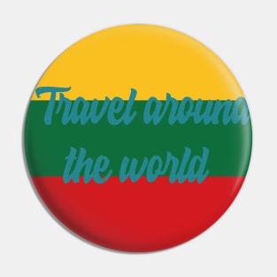 Travel Around the World - Lithuania Pin