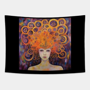 Crown Chakra Golden Goddess Tapestry