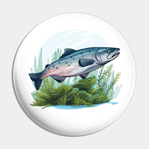 Pacific Northwest Salmon Pin by zooleisurelife