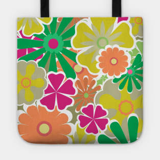 Colorful Floral Pattern Tote