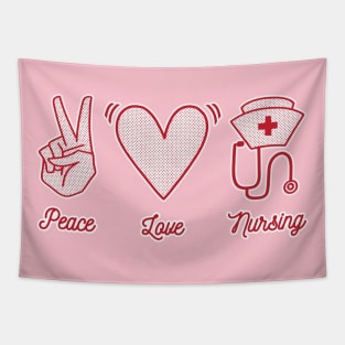 Peace Love Nursing Tapestry