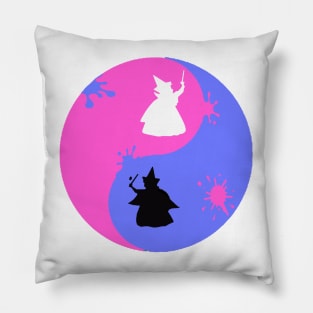 Make it Blue, Make it Pink Ying Yang Pillow