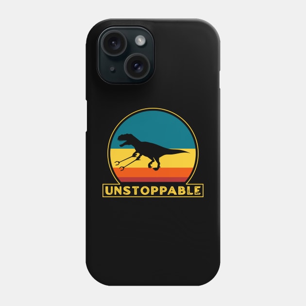 Unstoppable T Rex With Grabbers Long Arms Phone Case by dentikanys