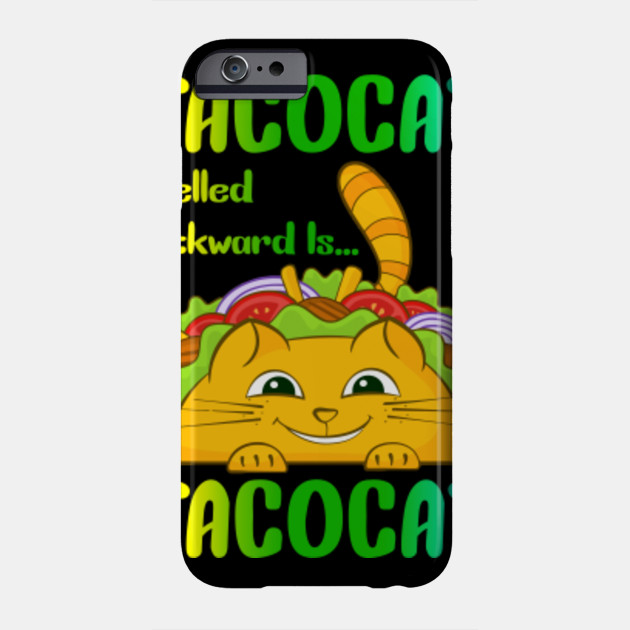 Tacocat Spelled Backwards Is Tacocat Kitty Cat Navy Graphic
