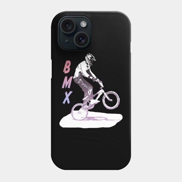 bmx racing Phone Case by rickylabellevie