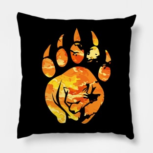 bear footprint Pillow