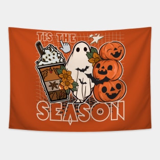 Thanksgiving Ghost And Pumpkins Tapestry