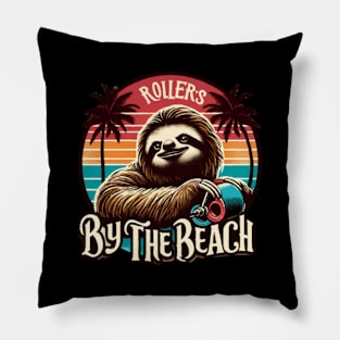 A Sloth On Roller Skates Pillow