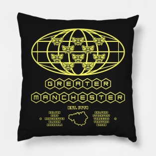 Greater Manchester City Region Metropolitan County 10 Manchester bees Pillow