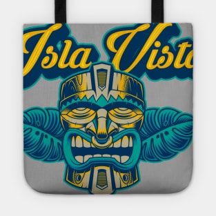 Vintage Classic Tiki Bar Isla Vista Apparel print Tote