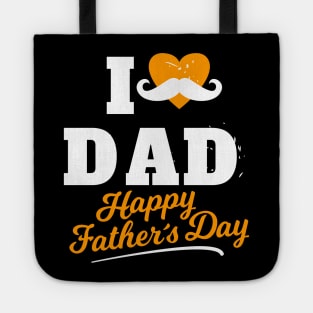 I Heart Dad Happy Father's Day Best Daddy Tote