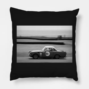 Historic Racing Classic Motorsport Alpha Romeo B&W Pillow