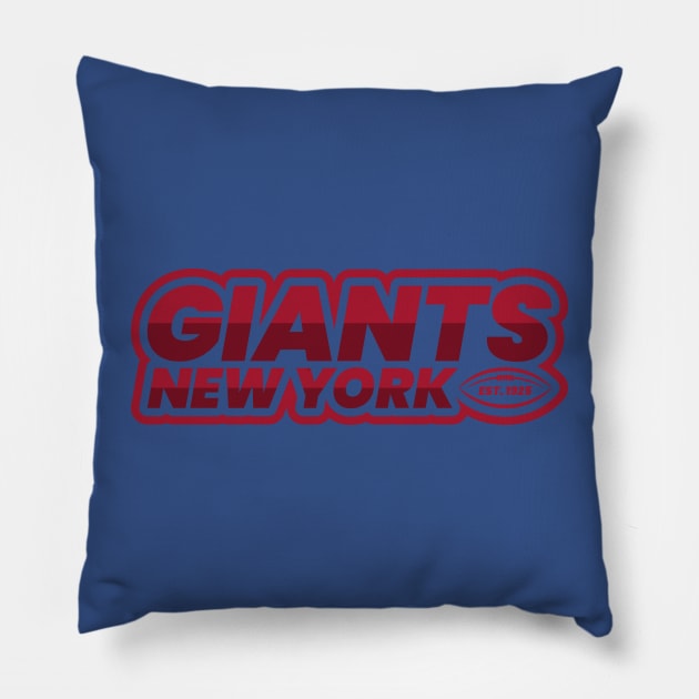 New York Giants 4 Pillow by Karambol