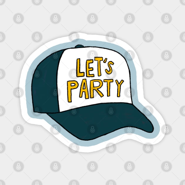 Let's Party Hat Magnet by Haldeman Haüs