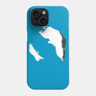 Polar bears swimming Phone Case