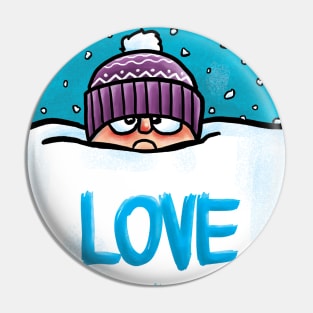 Love Snow Pin