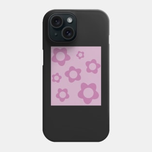 pattern flower aesthetic old pink purple Phone Case