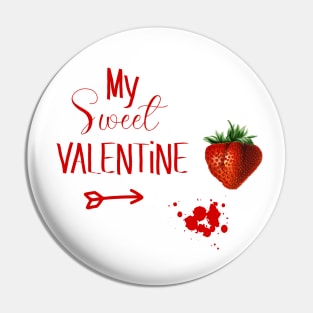 Sweet Valentine with Strawberry Pin