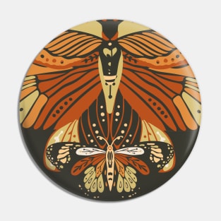 Boho artwork of butterfly Pin